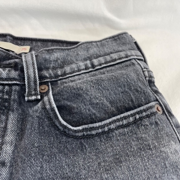 Levis High Waist Skinny Jean Black Wash Women’s Size 25 VINTAGE - Picture 5 of 16